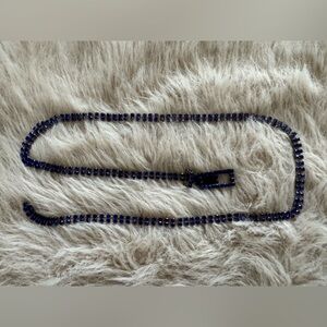 Stylish Blue Crystal Belt